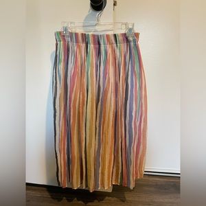 Zara Trafaluc colorful striped skirt XS